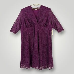 Kiyonna | Dresses | Kiyonna Plus Size Wildflower Embroidered Floral Mesh  Dress | Poshmark